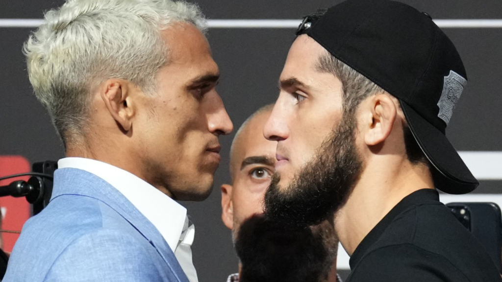 Charles Oliveira Islam Makhachev face off