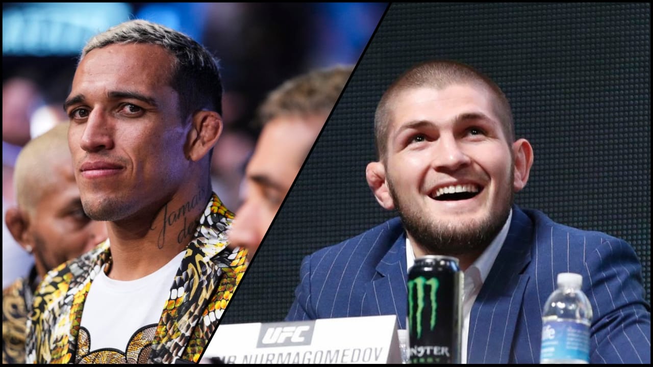 “Deserves all the respect”- Charles Oliveira showers massive praise on Khabib Nurmagomedov as the latter nods in acknowledgment