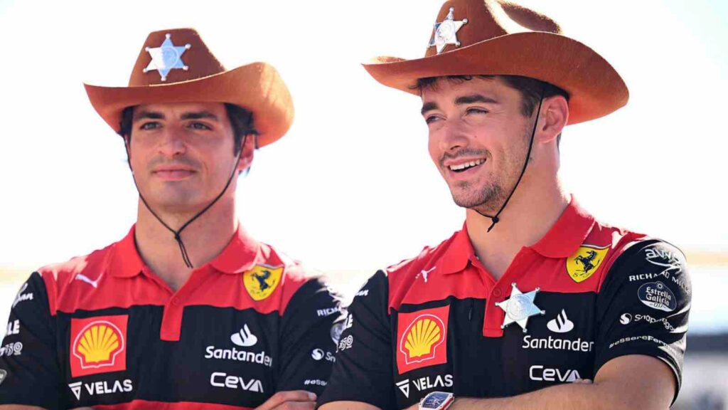 Carlos Sainz and Charles Leclerc