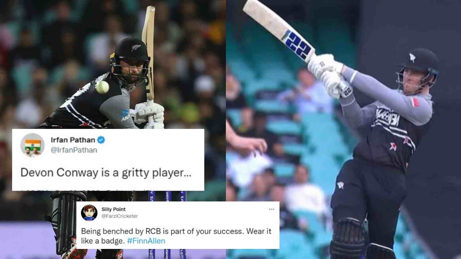 “Being benched by RCB is part of your success”- Twitterati goes berserk with Devon Conway’s & Finn Allen’s scintillating quickfire vs Australia