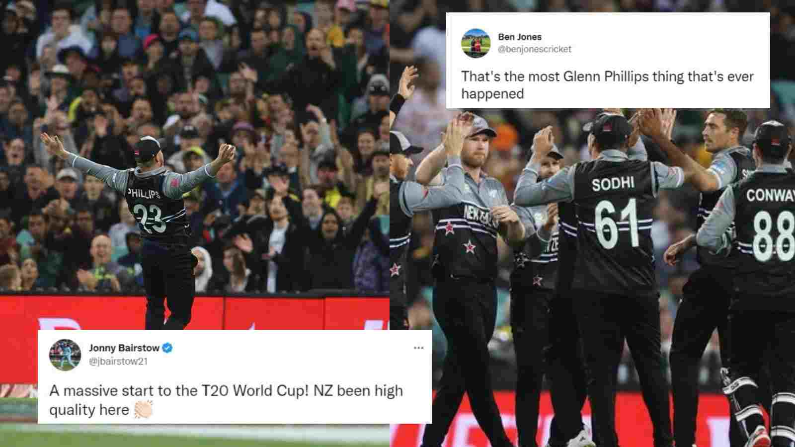 “Victory is sweet but REVENGE is sweeter”- Shocked netizens react as New Zealand shine to upset defending champions Australia in a historic win