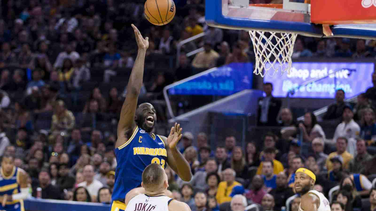 Draymond Green BULLIES Nikola Jokic with DPOY caliber block