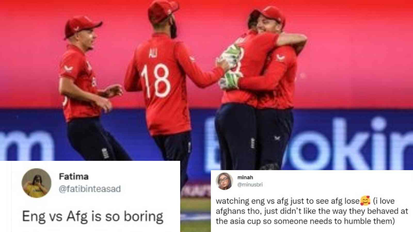 “AFG vs ENG is so boring”- Twitter reacts as Afghanistan spinners almost turns the table but they hadn’t enough runs to defend against English batters