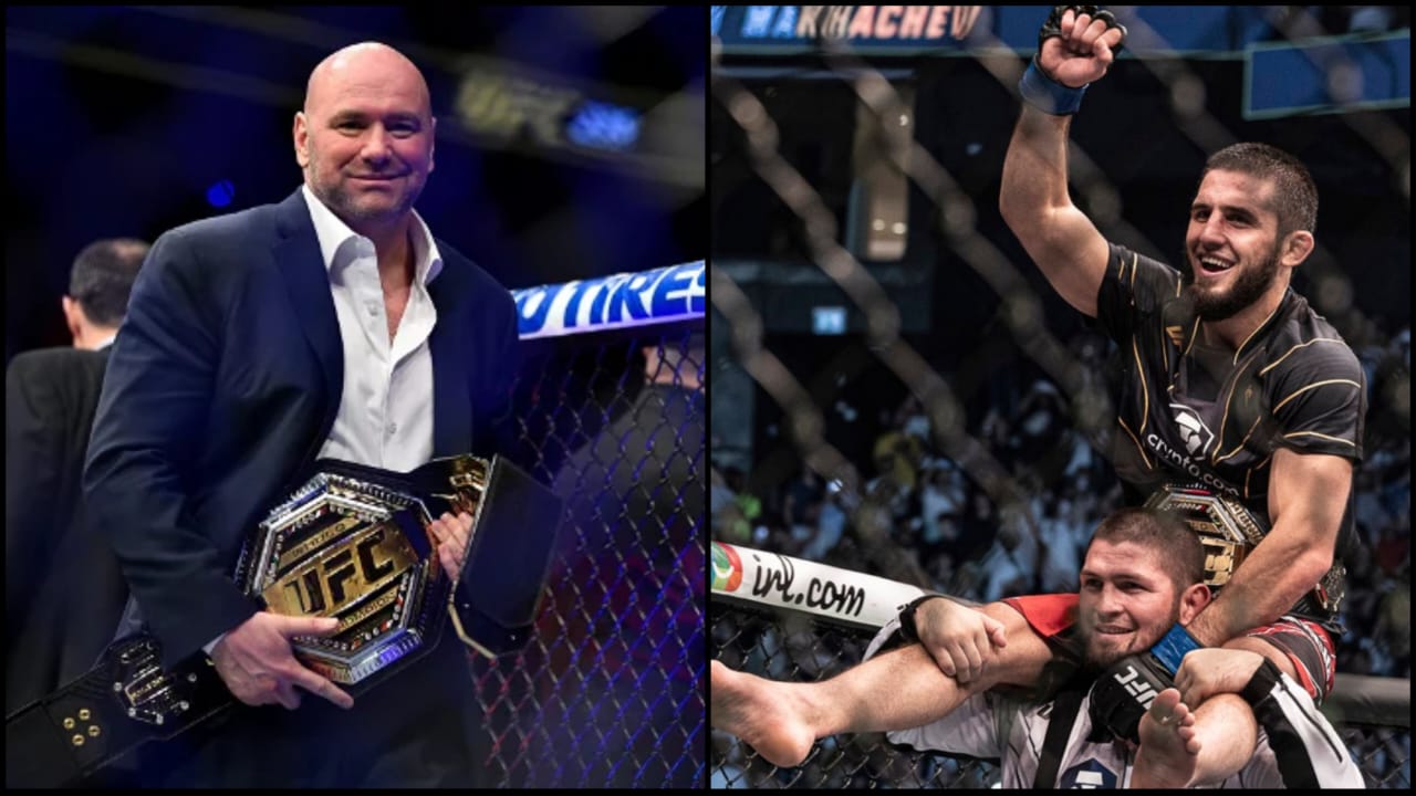 Khabib Nurmagomedov explains why Dana White refused to strap the belt around Islam Makhchev after UFC 280 triumph