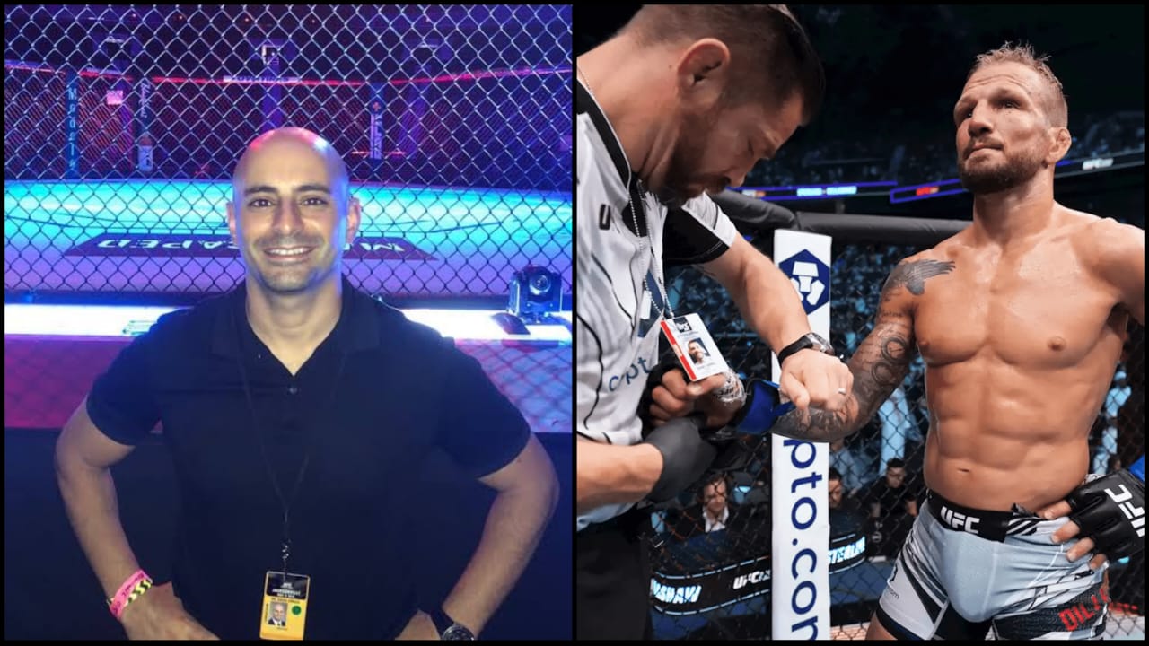 WATCH: TJ Dillashaw’s HORRIFYING shoulder dislocation explained by the UFC’s ringside physician David Abbasi