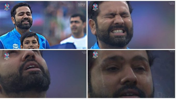 IND vs PAK 2022: [WATCH] Indian skipper Rohit Sharma’s priceless reaction during the national anthem