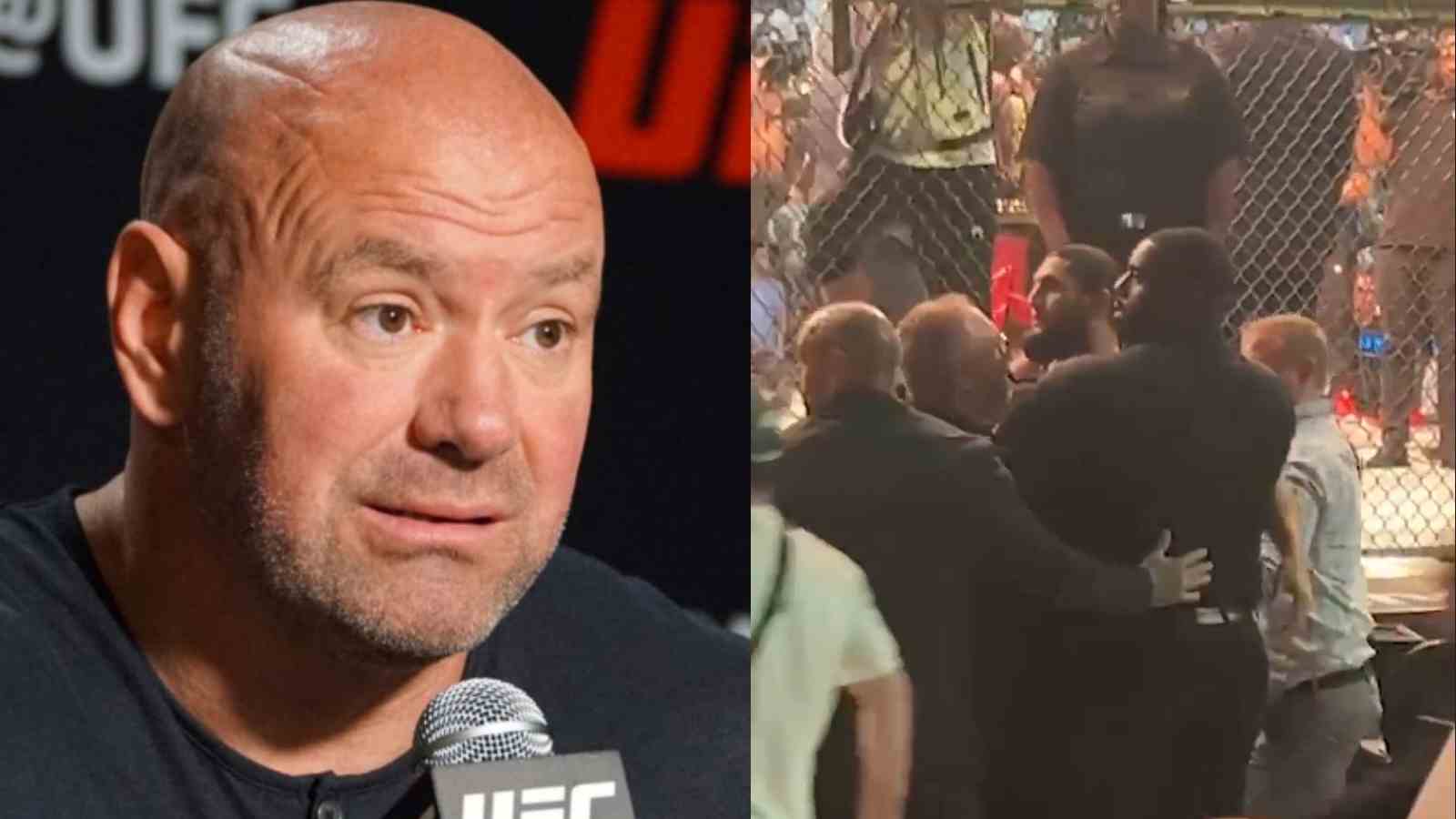 “It’s a rough business” – Dana White dishes on Khamzat Chimaev’s cageside scuffle with Abubakar Nurmagomedov at UFC 280