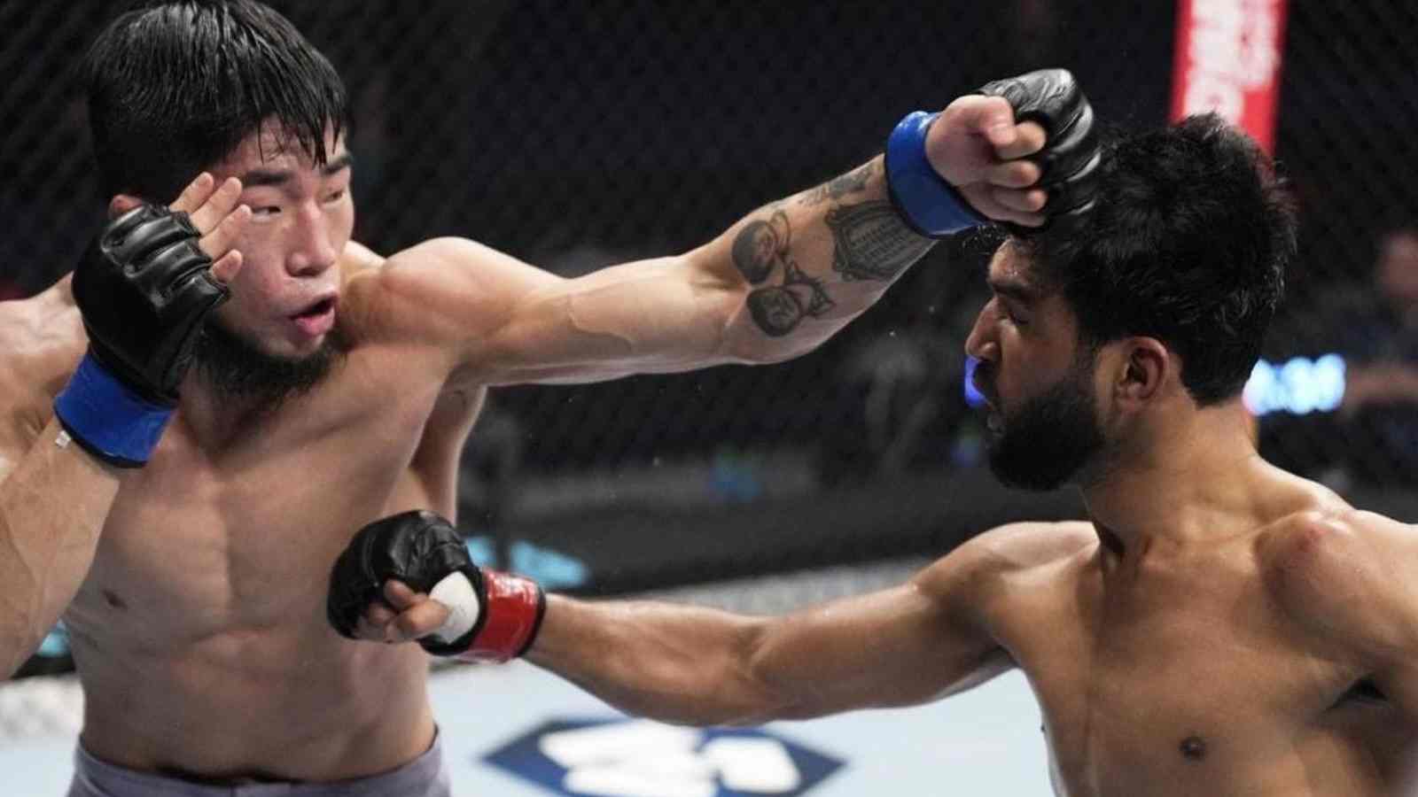 Anshul Jubli Makes the entire nation proud and makes his way to the final of the road to UFC by exhibiting an excellent striking showdown