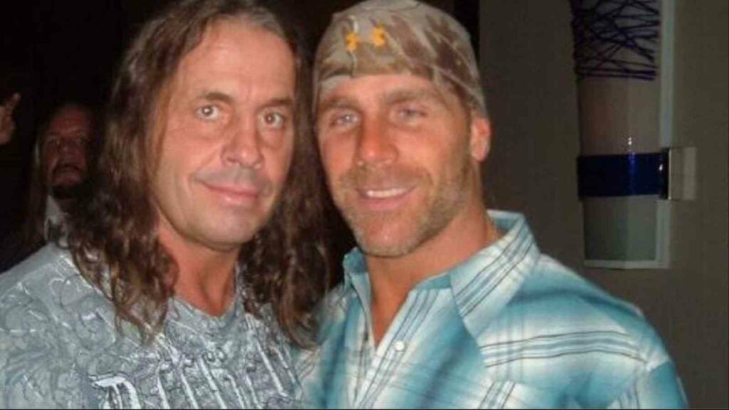 Bret Hart with Shawn Michaels ( Image Credits- PWI mania)