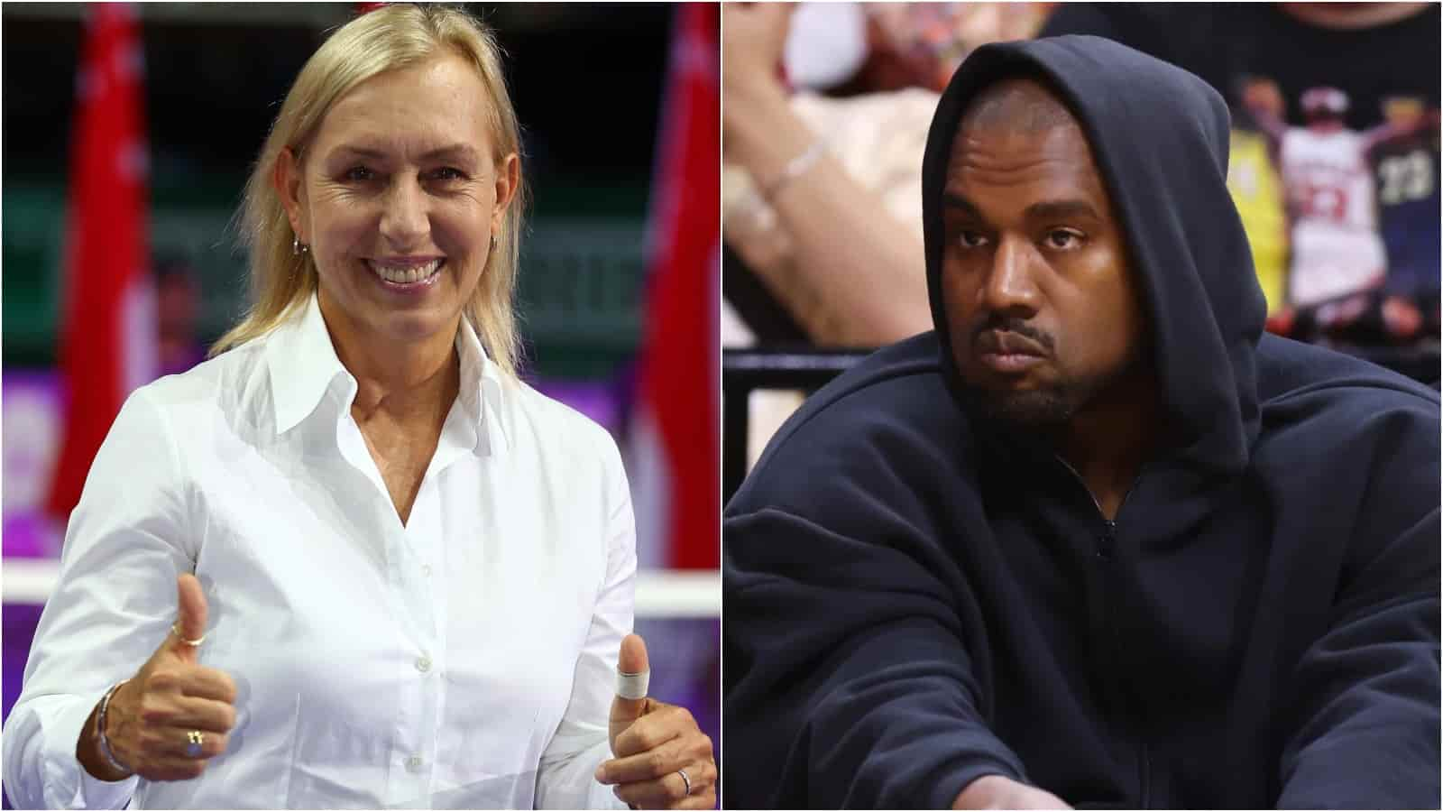 Martina Navratilova appreciates Adidas for ending their ties with Kanye West after the rapper’s antisemitic remarks