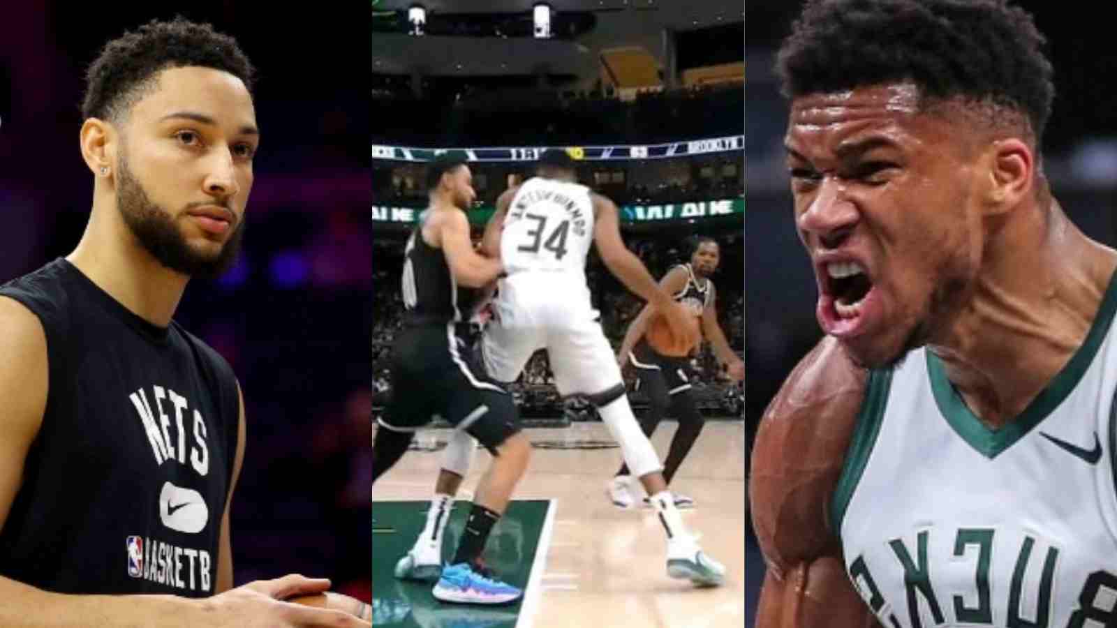 “Simmons is the Theon Greyjoy of the NBA” Fans react to Giannis Antetokounmpo bullying Ben Simmons in the post with “TOO SMALL” celly