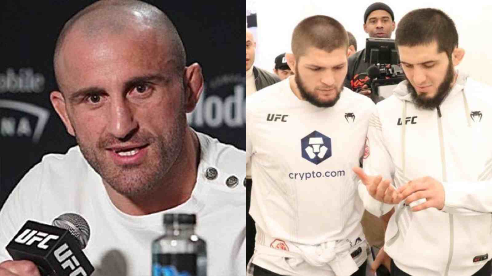 “They think they’re the only guys that’s wrestled” – Alexander Volkanovski jokes about Khabib Nurmagomedov’s confidence ahead of Islam Makhachev fight