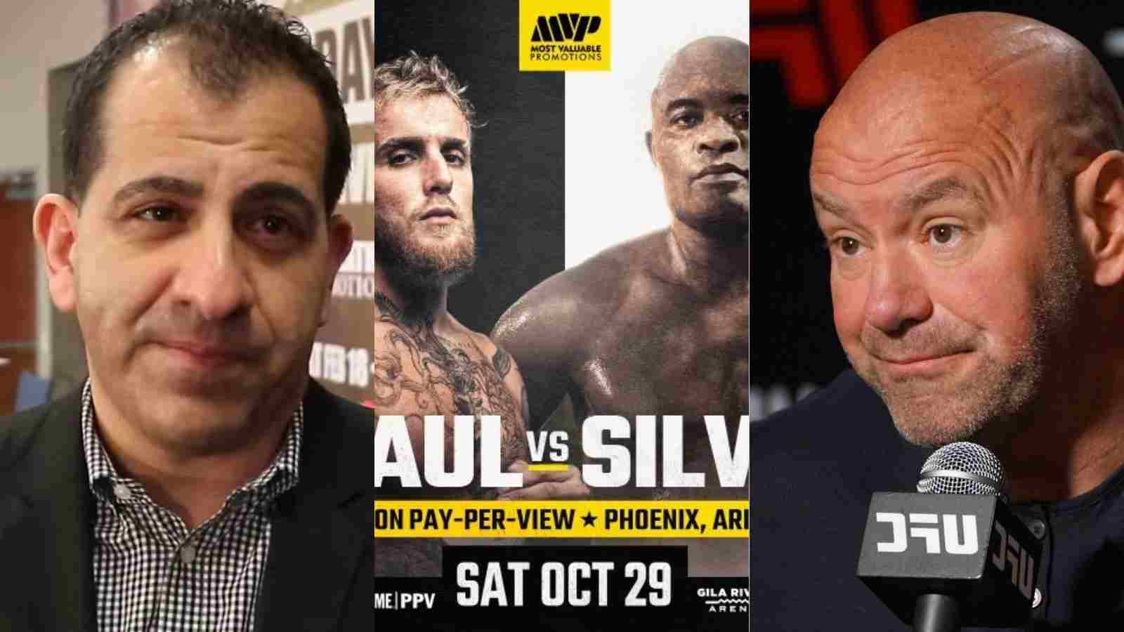 “UFC hasn’t been cooperative” – SHOWTIME President subtly agrees with Jake Paul saying that Dana White is trying to sabotage the PPV sales of Paul vs Silva