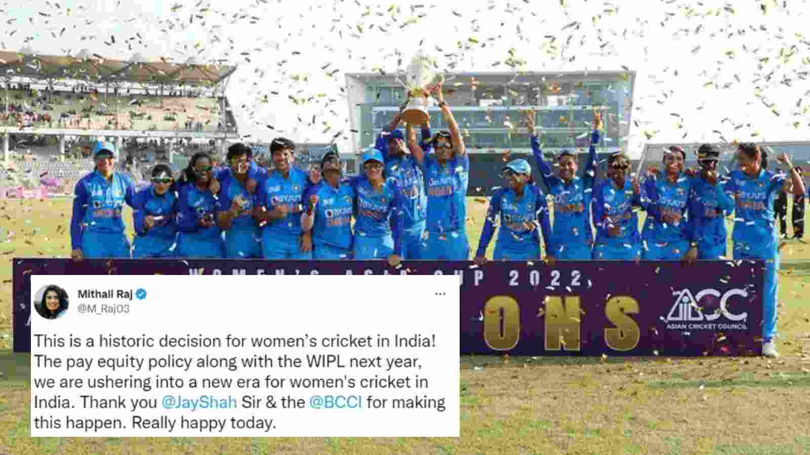 Equal pay: BCCI announces equal pay for men and women cricketers; how much will the women cricketers get?