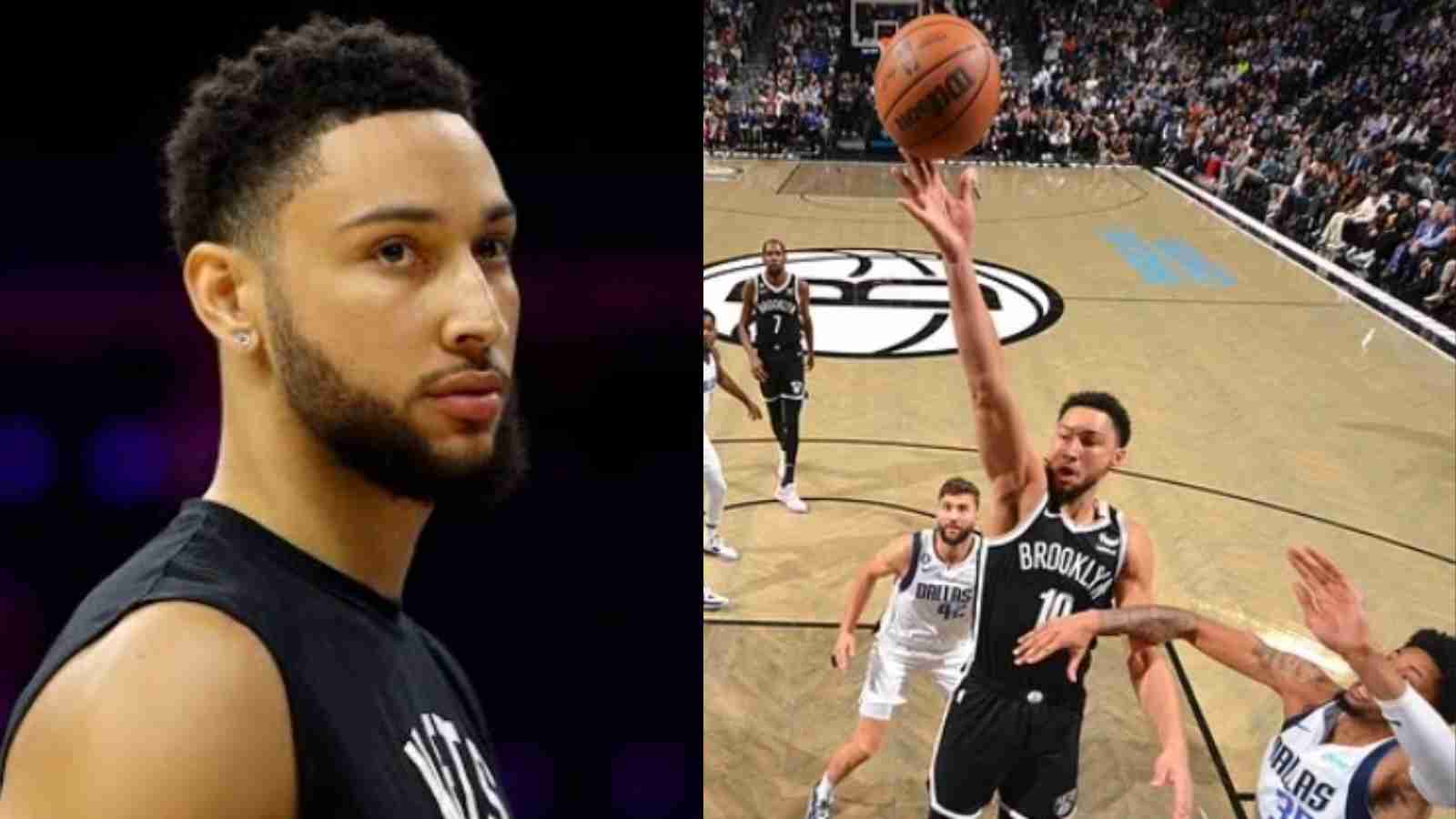 “Left Philly and became Draymond Green” NBA Fans lose all hope from Ben Simmons after he drops worst-ever air ball