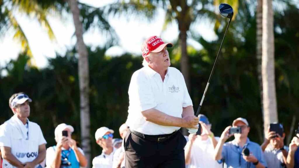 Donald Trump at LIV Golf Miami