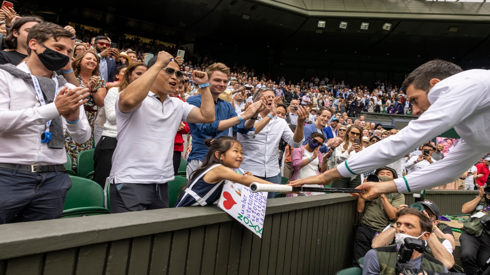 Novak Djokovic wishes ‘Big luck and courage’ to Ivanka, the little girl whom Novak Djokovic gave his racket after the 2021 Wimbledon triumph