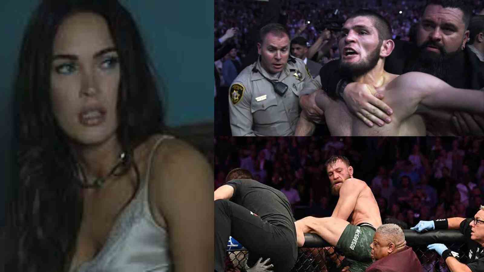 “Blonde hair is flying everywhere” – Hollywood star Megan Fox was TERRIFIED during Khabib vs Conor brawl at UFC 229