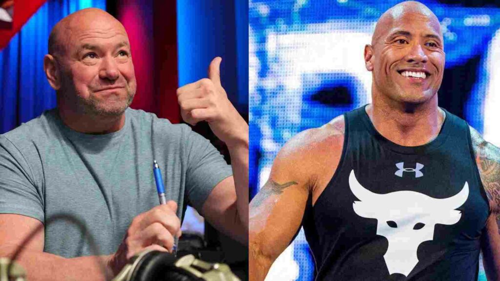 Dana White and The Rock