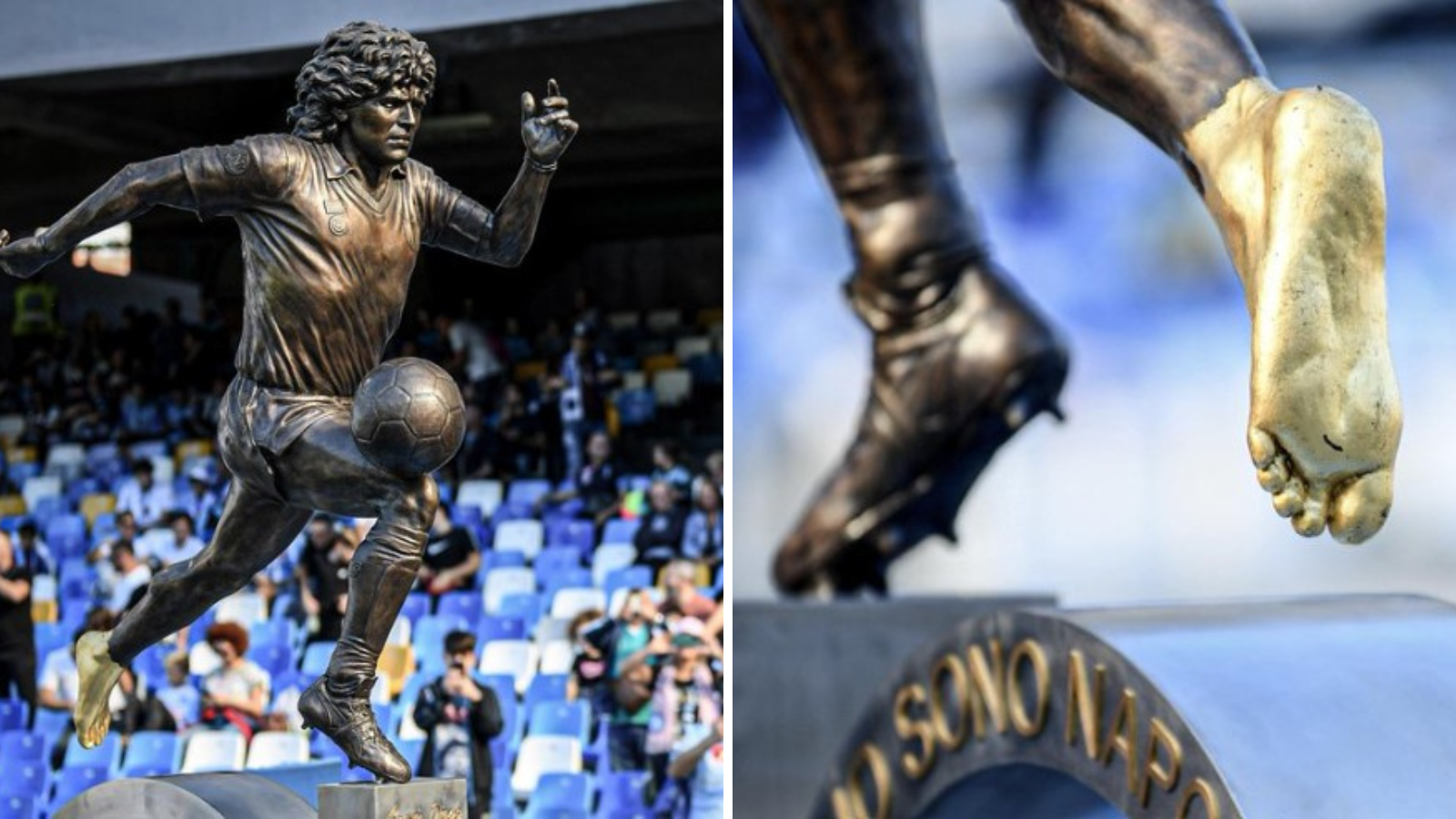 Napoli unveils statue of Diego Maradona ahead of Seria A game against Sassuolo