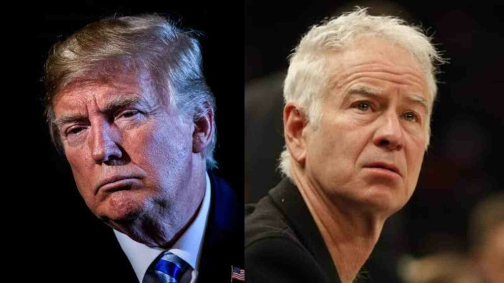 Donald Trump and John McEnroe