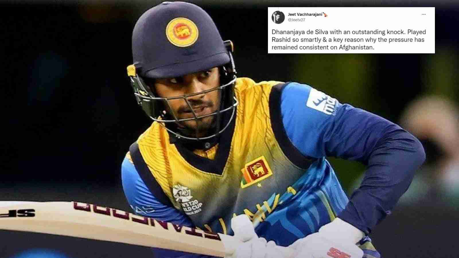 “Pressure creates diamonds!”- Twitter goes berserk as Dhananjaya de Silva whacks a match-winning 50 to keep Sri Lanka in the tournament