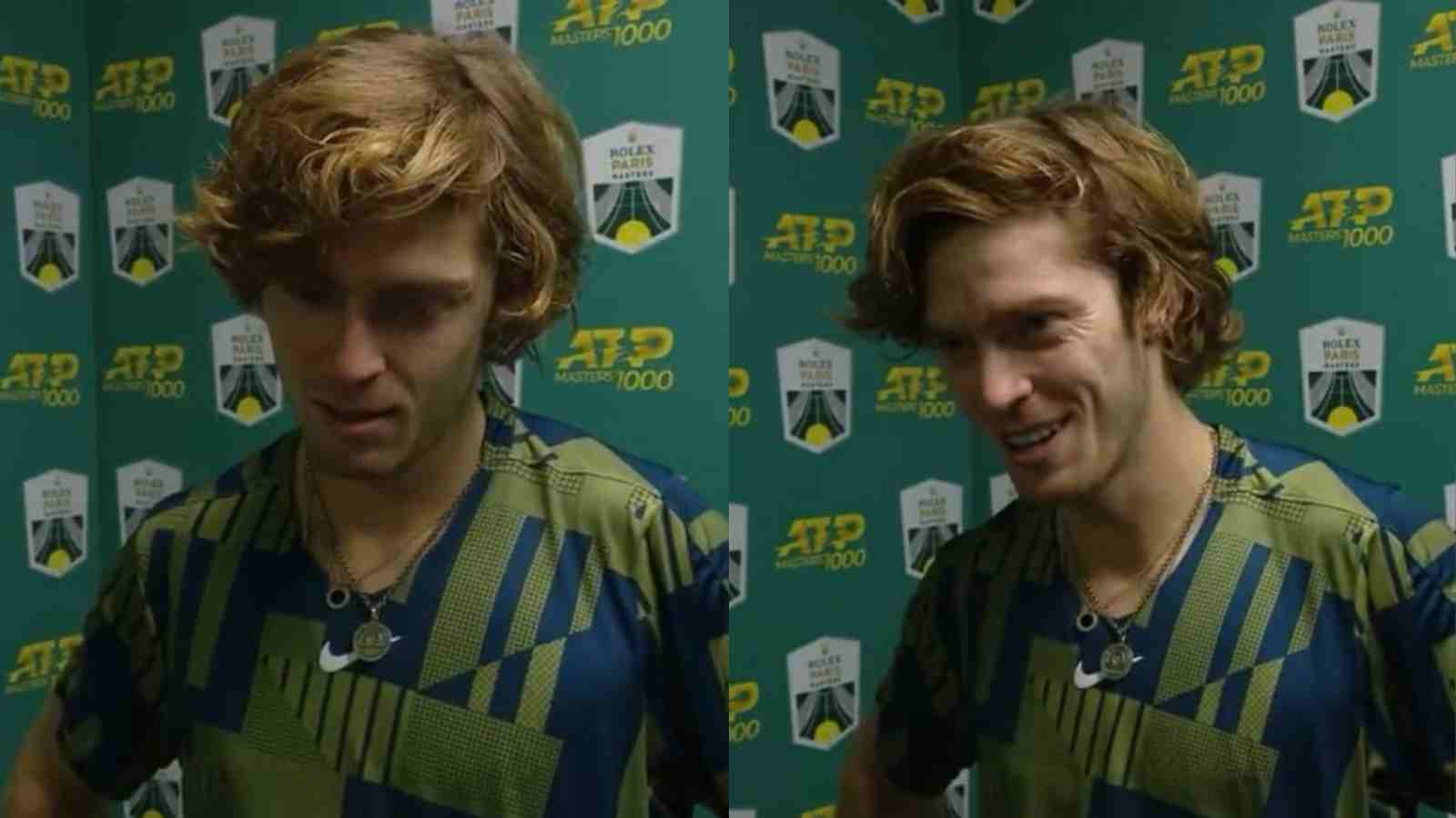 WATCH: Andrey Rublev hilariously disagrees with an interviewer over his chances to qualify for the ATP Finals