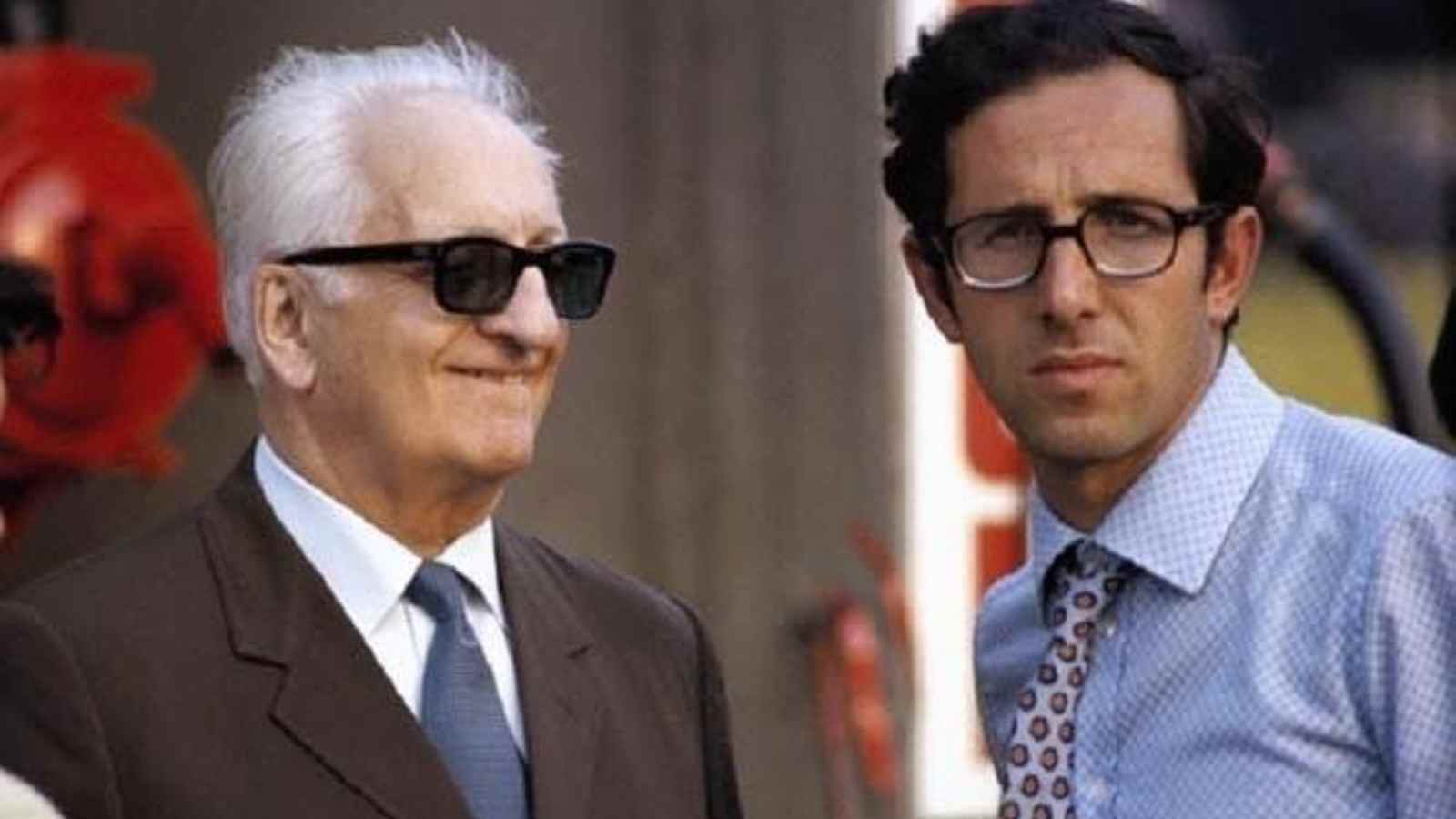 Mauro Forghieri with Enzo Ferrari 