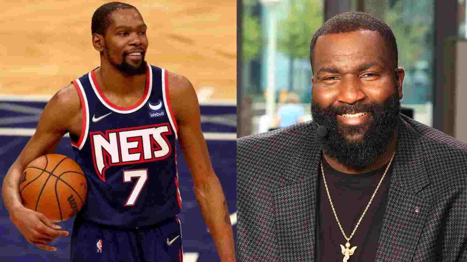 Kevin Durant clowns Kendrick Perkins for having hefty Thanksgiving Meal with absolutely no words