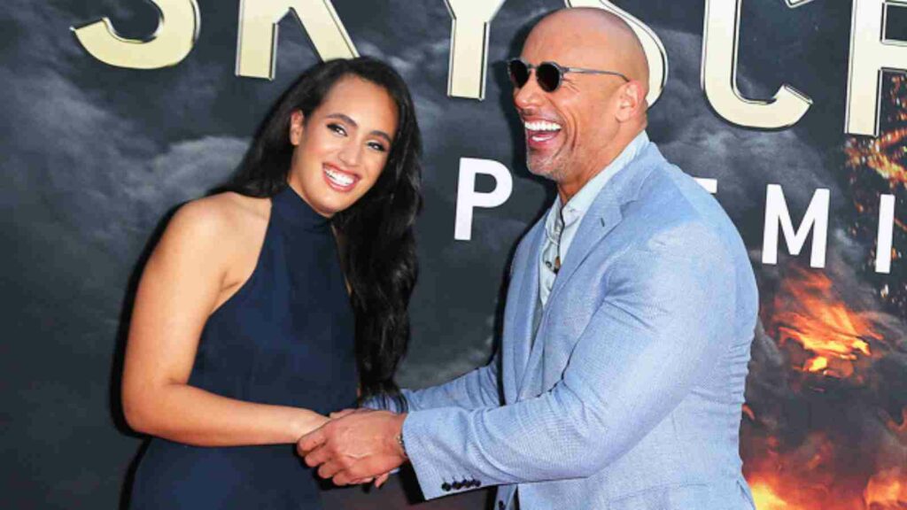 Ava Raine and Dwayne Johnson