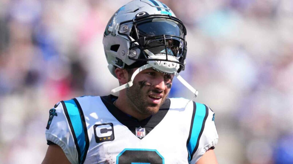 Baker Mayfield with the Panthers