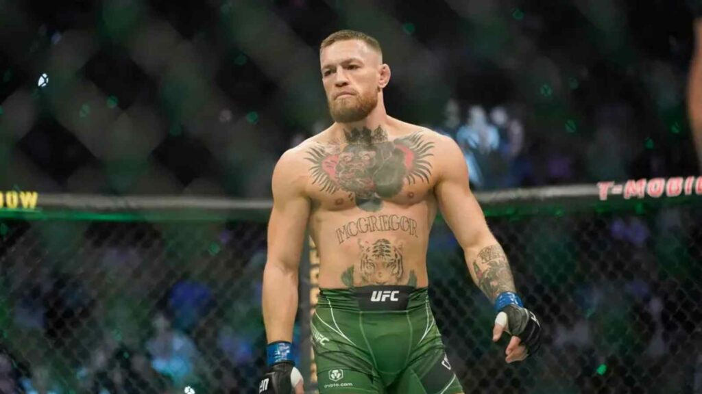 Conor McGregor, ahead of the Dustin Poirier fight last year