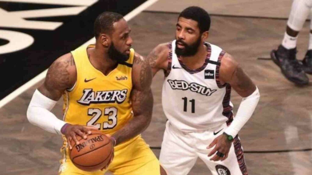 LeBron James and Kyrie Irving