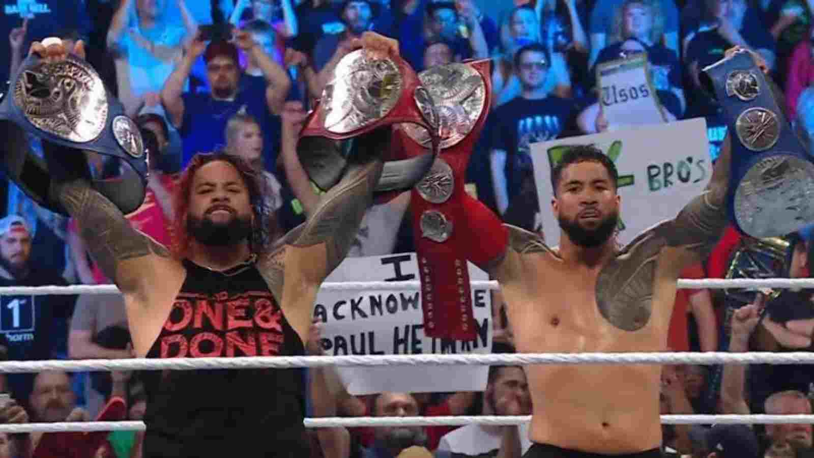 “Proper BANGER of a match” The Usos’ world record nearing match elates the WWE Crown Jewel audience