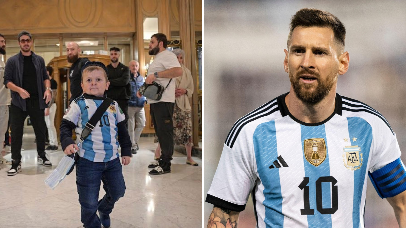 In Pictures: Hasbulla unveils himself as a Lionel Messi fan wearing Argentina jersey