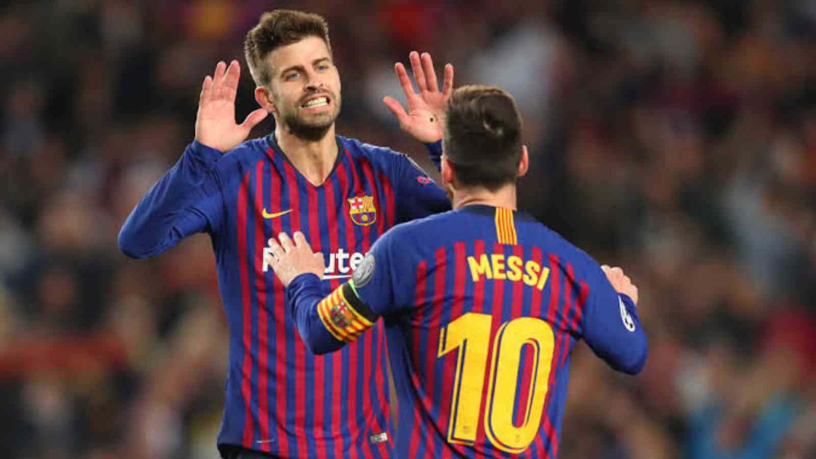 Has Lionel Messi sent any message to Gerard Pique following his retirement announcement?