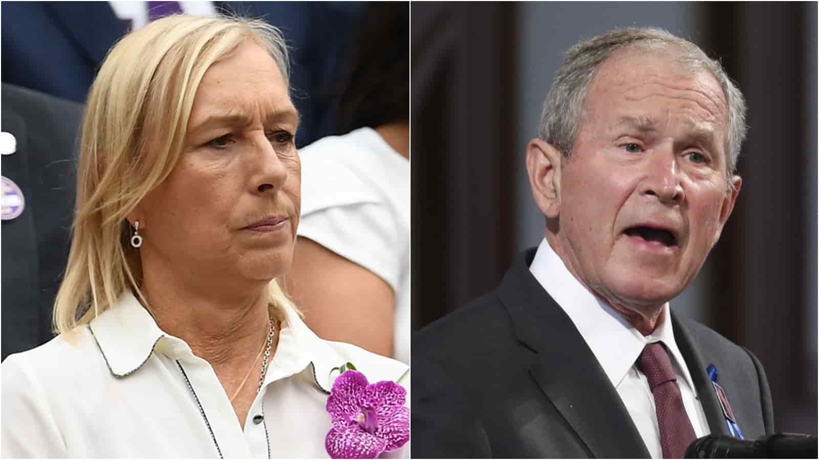 Martina Navratilova labeled former US President George W. Bush as the reason for retaking Czech citizenship and becoming a dual citizen