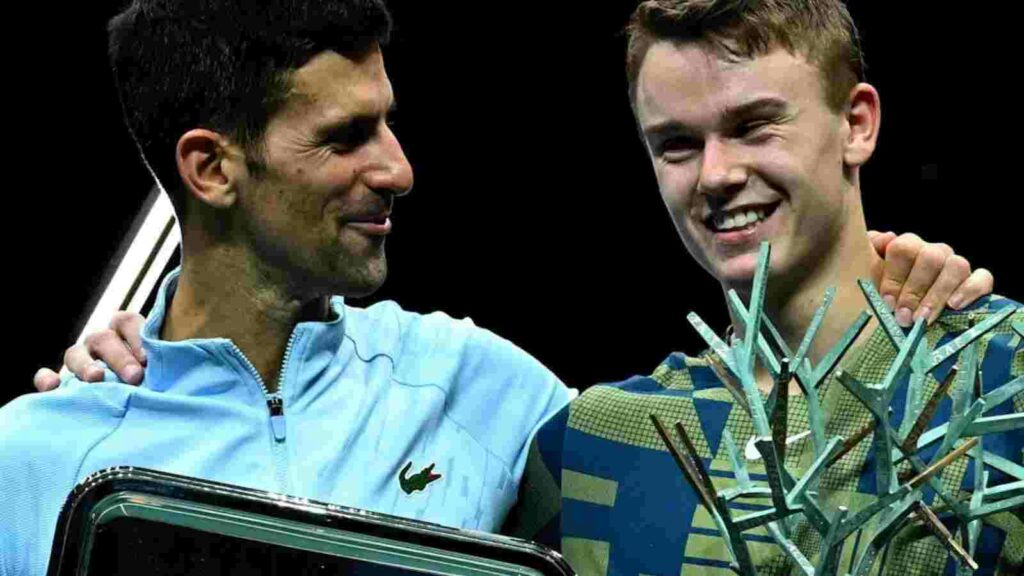 Novak Djokovic and Holger Rune