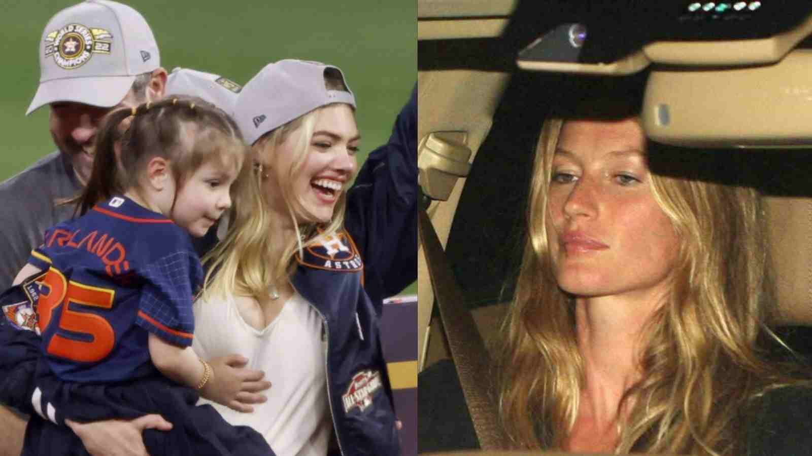 “Brady didn’t choose wisely”- MLB fans APPLAUD Kate Upton for tremendous support towards husband Justin Verlander meanwhile Twitter BULLWHIPS Gisele Bundchen