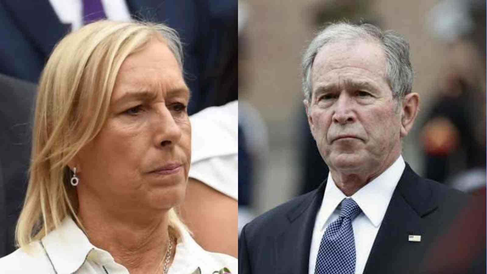 Martina Navratilova had accused George W. Bush of making life difficult for lesbians in the USA as compared to the ones in Europe