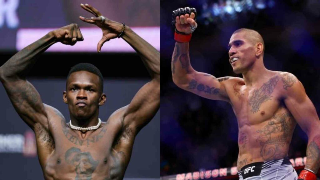 Israel Adesanya (L) takes on Alex Pereira (R) at UFC 281