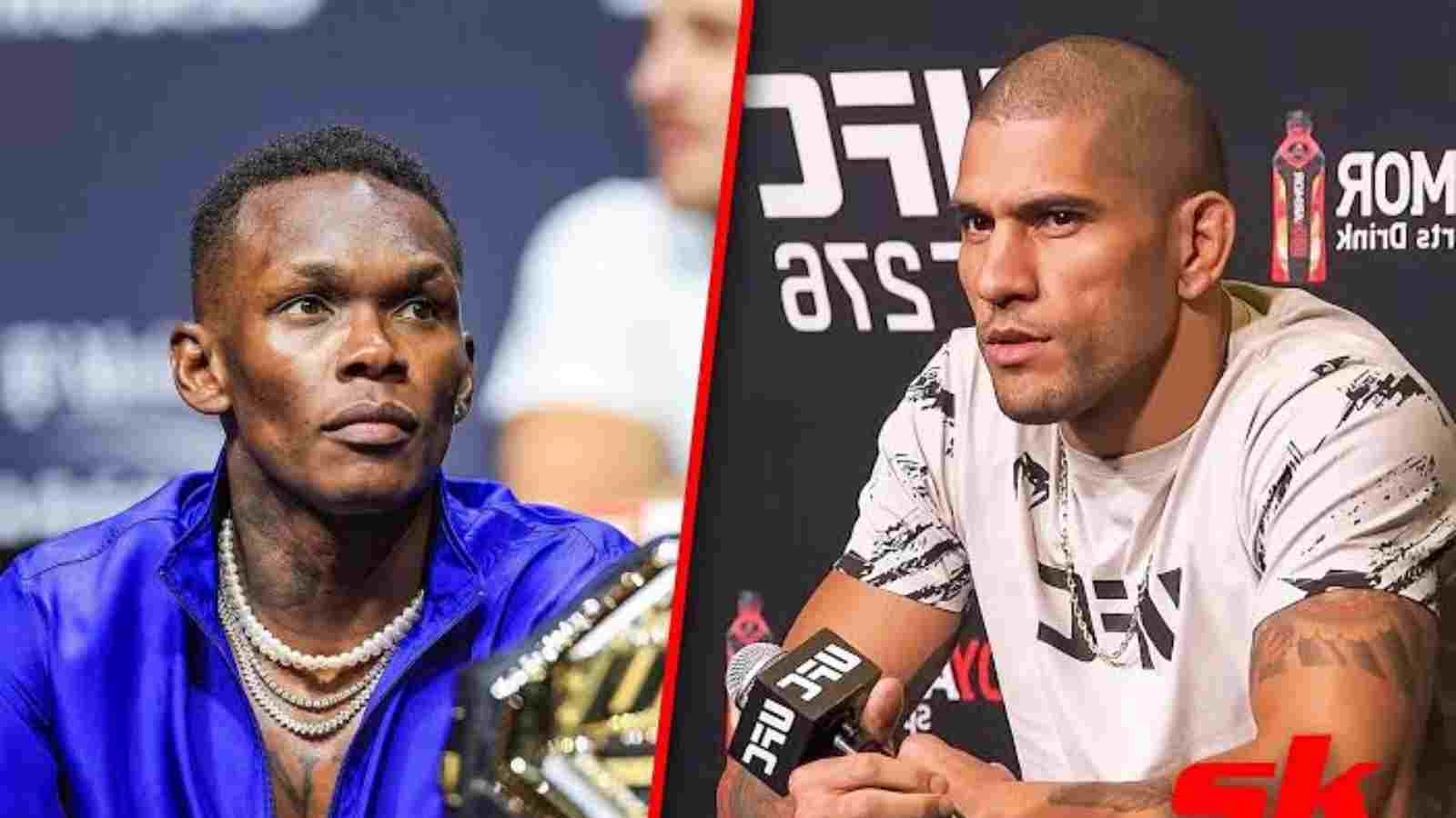 “Soul snatcher Alex Pereira” – Fans react as Alex Pereira stares daggers at Israel Adesanya at UFC 276 press event