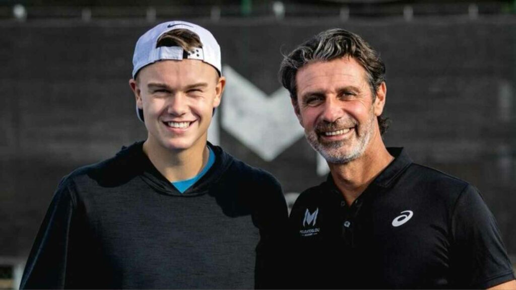 Holger Rune and Patrick Mouratoglou