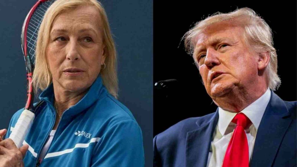 Martina Navratilova and Donald Trump - FirstSportz