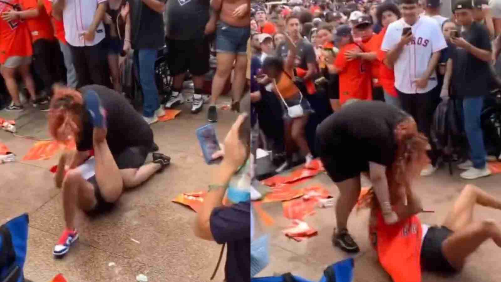 WATCH: Astros fans shower hefty PUNCHES during their PROUD World Series victory parade in Houston