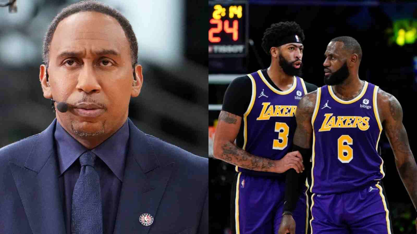 “This is a sinking ship… it’s the Titanic” Stephen A. Smith proposes LeBron James and Anthony Davis TRADE as Lakers slowly tank to the bottom of the Western Conference