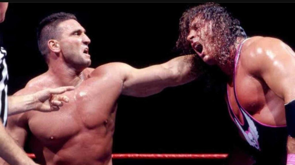 Bret Hart vs Ken Shamrock on October 27th edition of RAW is War (Image Credits- The Sportster)