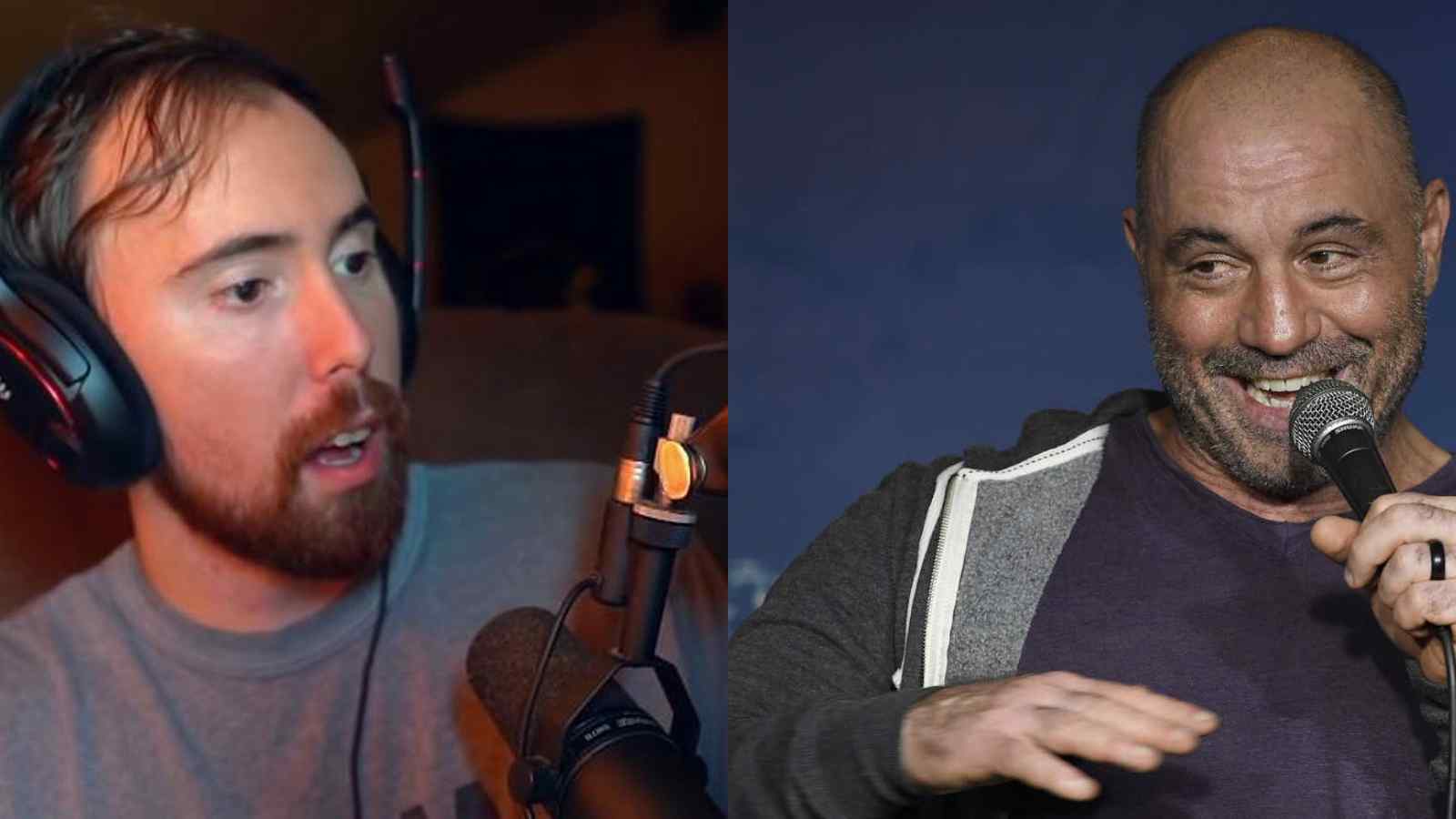 “He’s gotta be fu*king pretending”: Asmongold refuses to believe Joe Rogan is unaware about hot tub streams