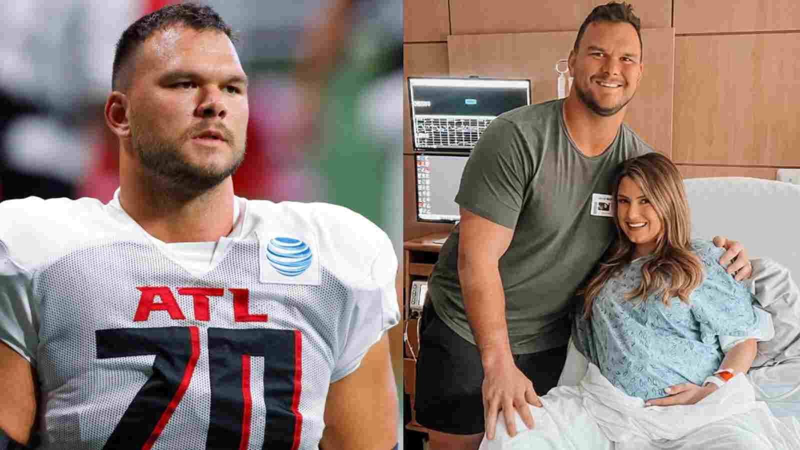 “Baby boy and Jake Matthews both are DELIVERED!”: Falcons LT Matthews was in a race against time on Thursday