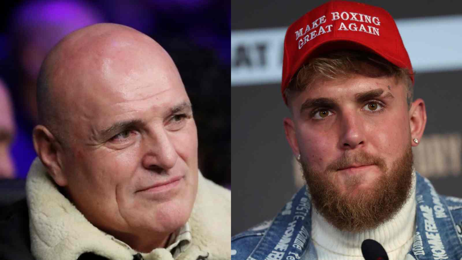 Shirtless John Fury tries to attack Jake Paul after his son Tommy Fury’s fight gets booed by fans